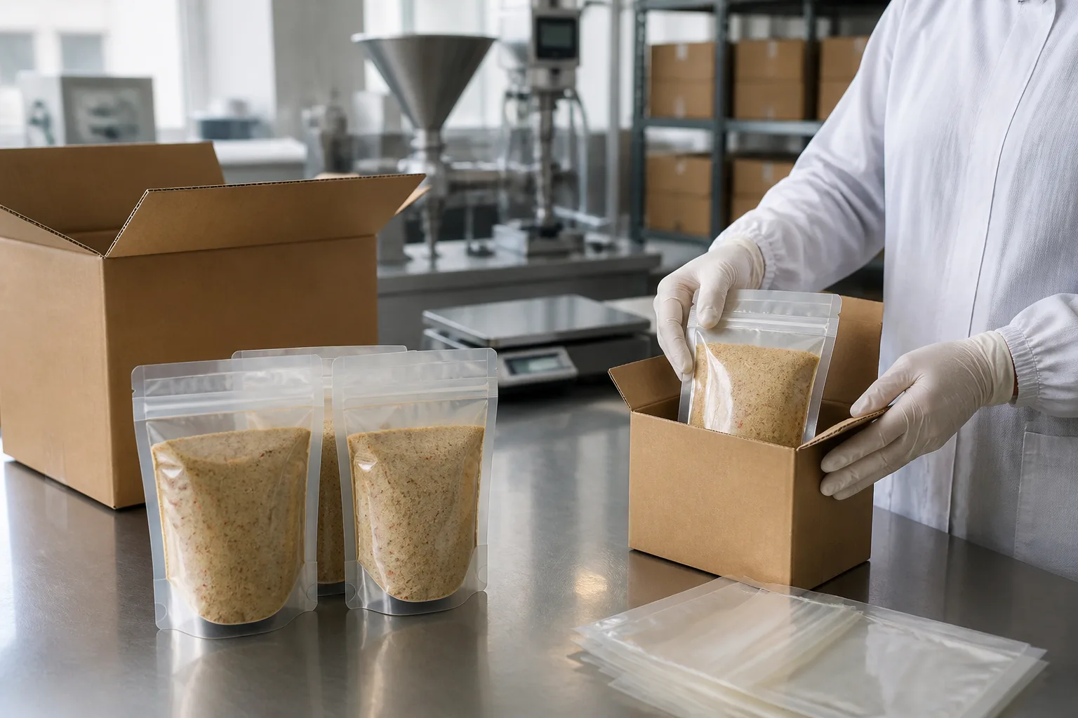 Envasado y preparación para la entrega
